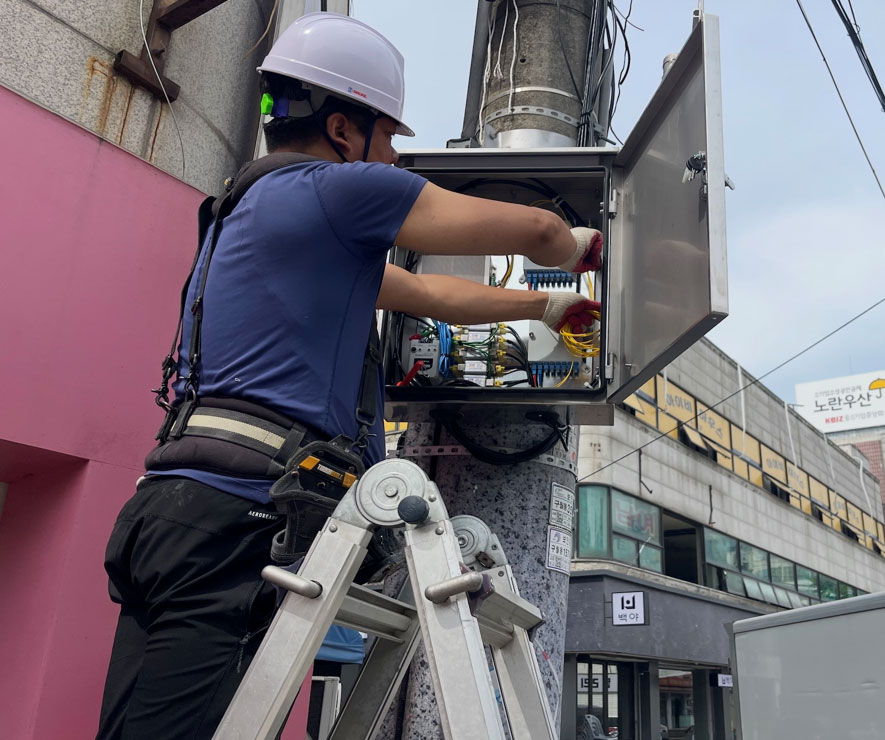 구월도매 전통시장 CCTV 설치 및 선로교체 공사