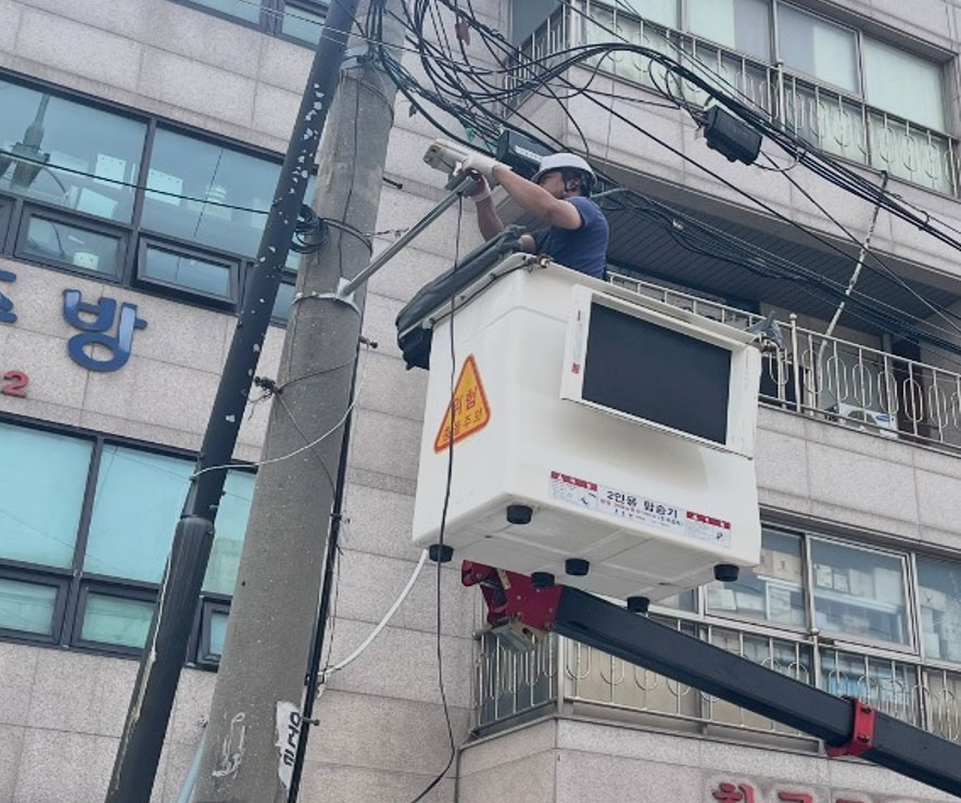 구월도매 전통시장 CCTV 설치 및 선로교체 공사